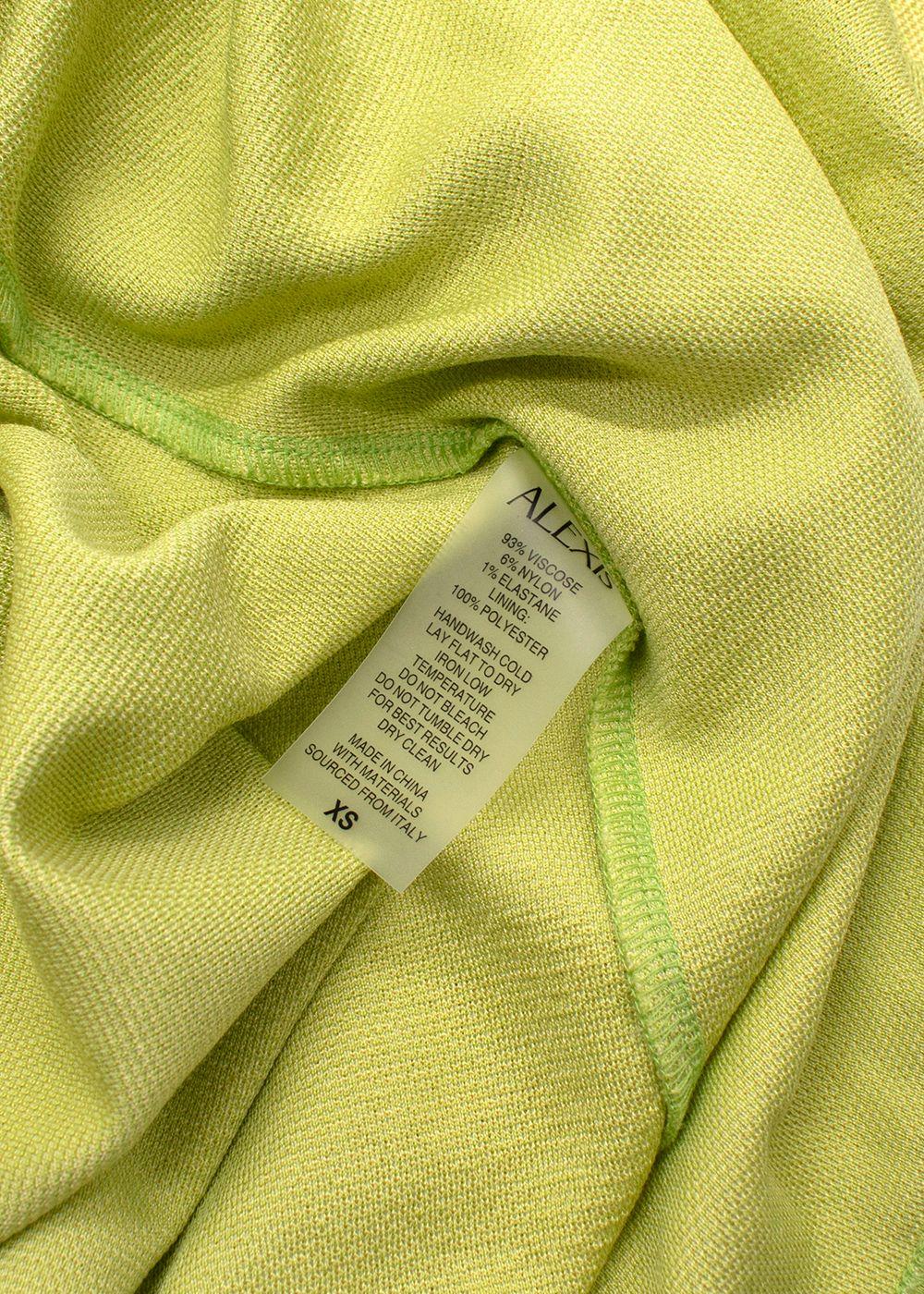 Alexis Lime Wave Serena Dress