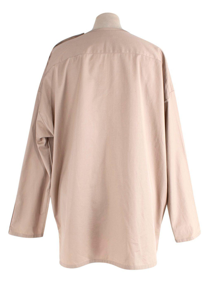 Hermes Beige Studded Cotton Tunic