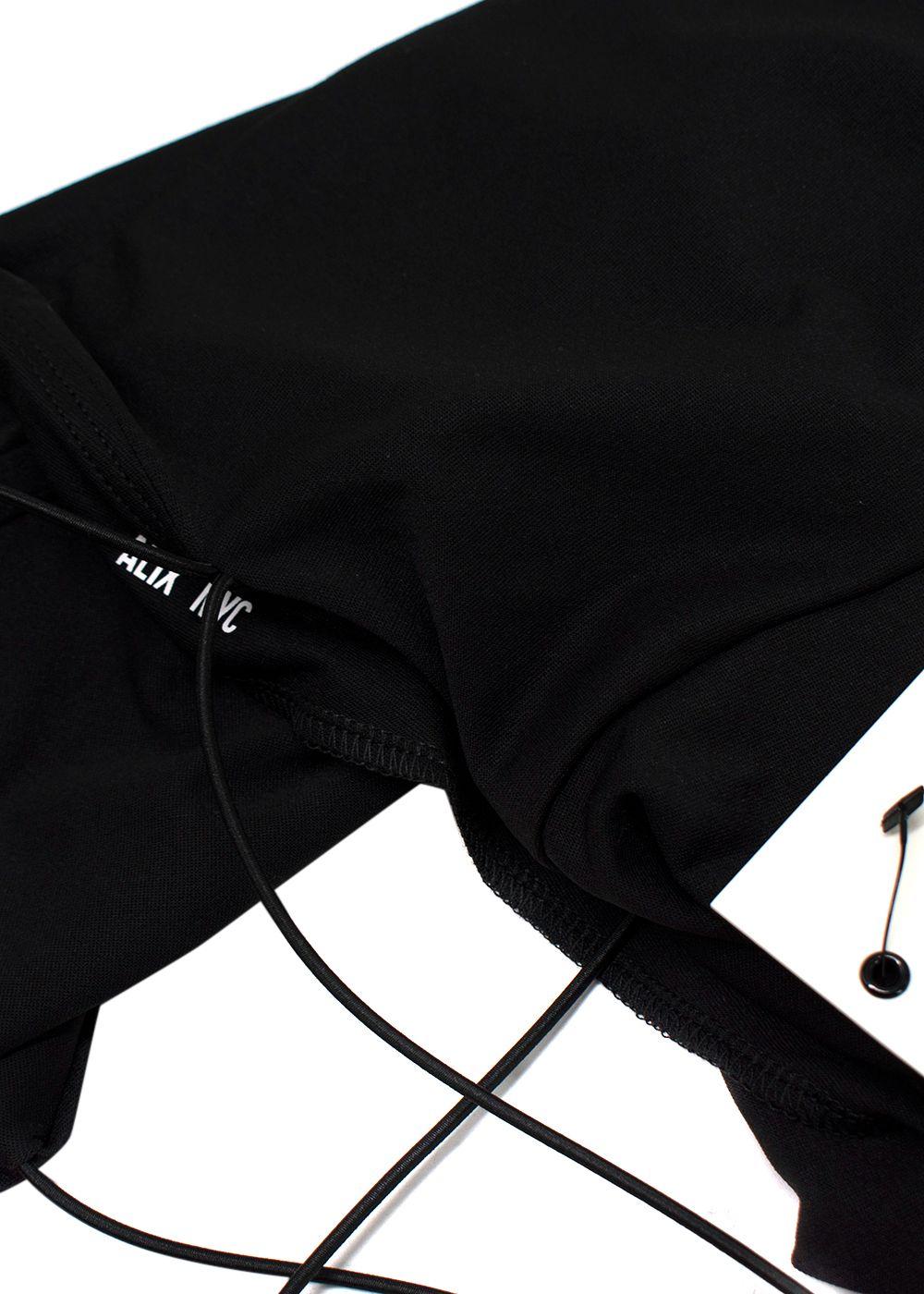 Alix NYC Black Cross Strap Medina Bodysuit