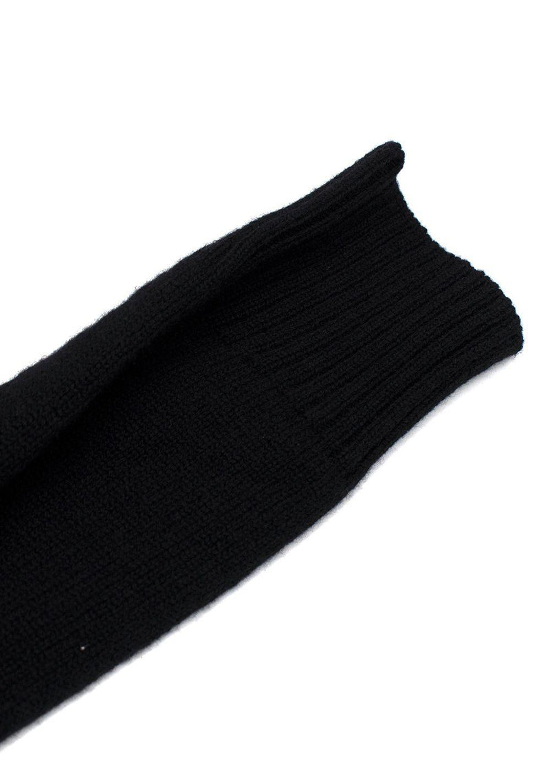 Jil Sander Black V Neck Jumper Dress
