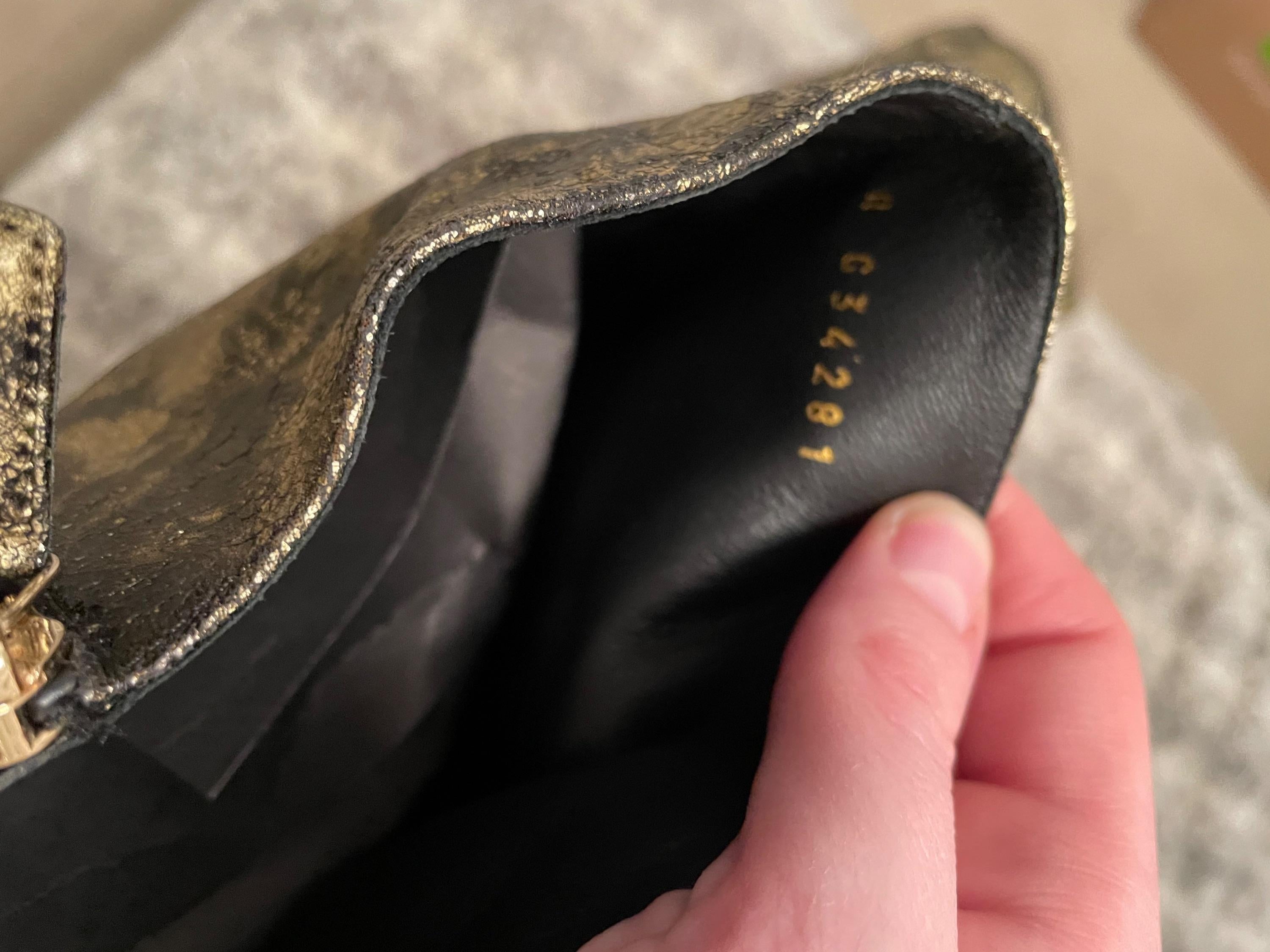CC Gold Leather Riding Boots