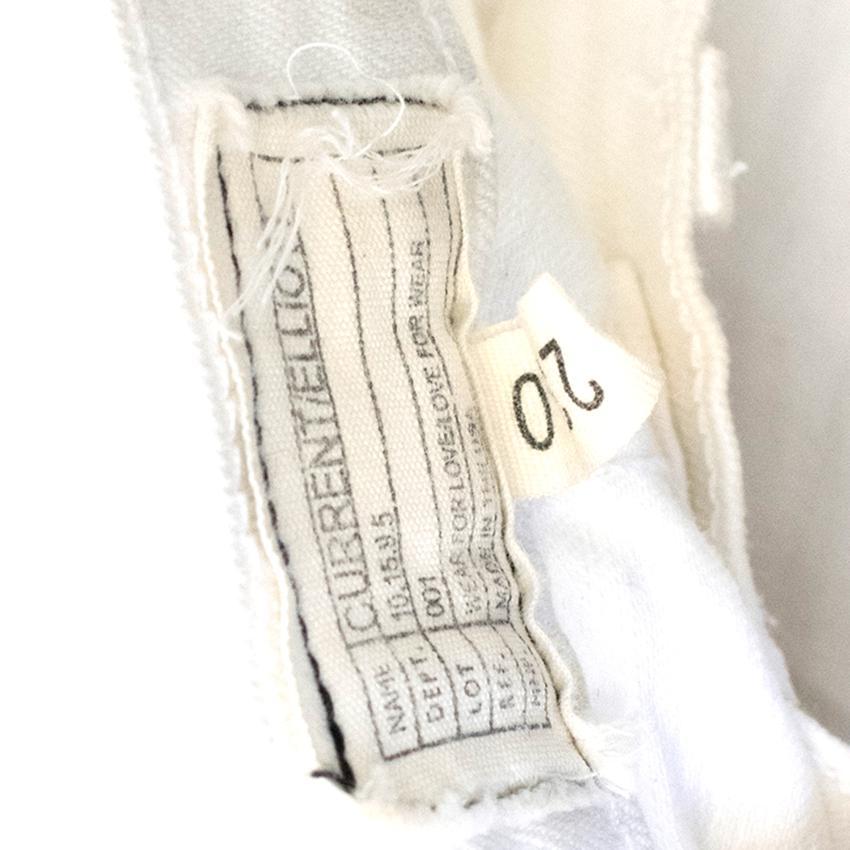 Current/Elliot White Distressed Jeans