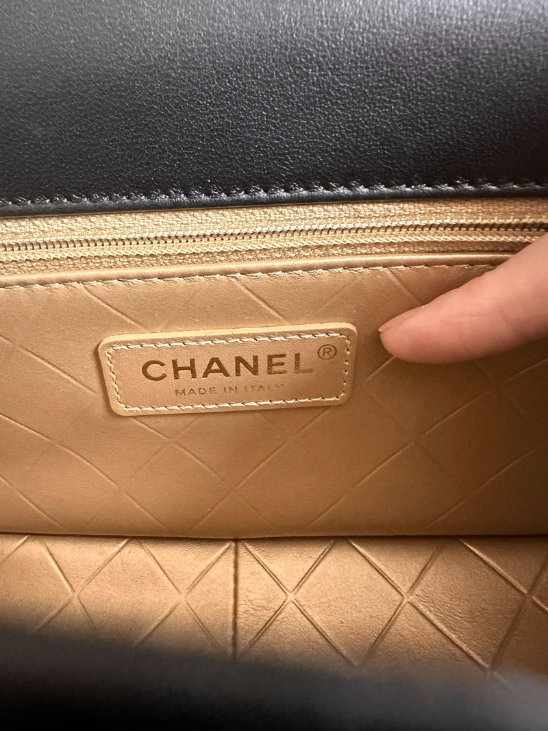 Chanel Collectible Embellished Black Quilted Flap Bag