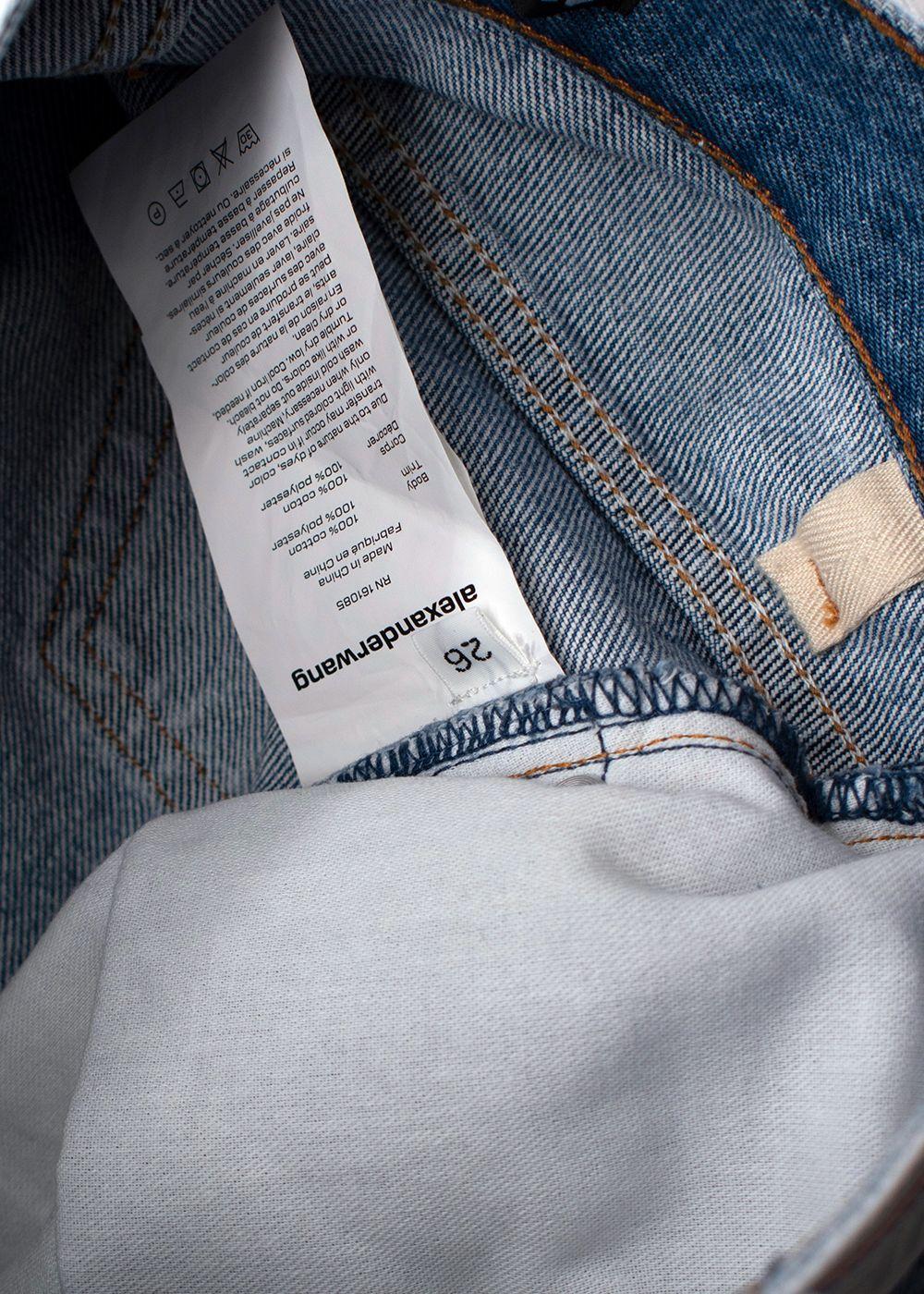 Alexander Wang Denim Shorts with Branded Waistband