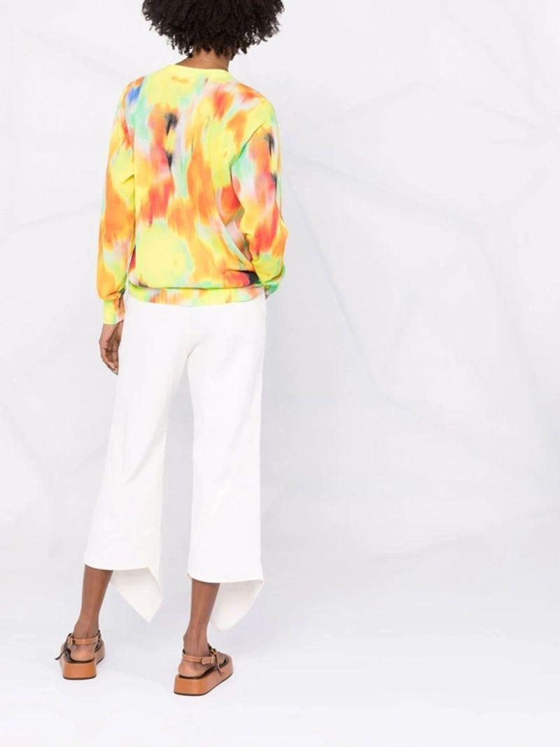 white Asymmetric-Hem Jean