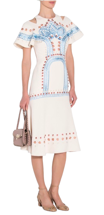 Temperley London Cream Embroidered Juniper Dress