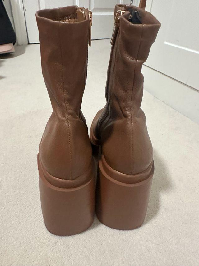 Robert Clergerie Tan Nina Boots