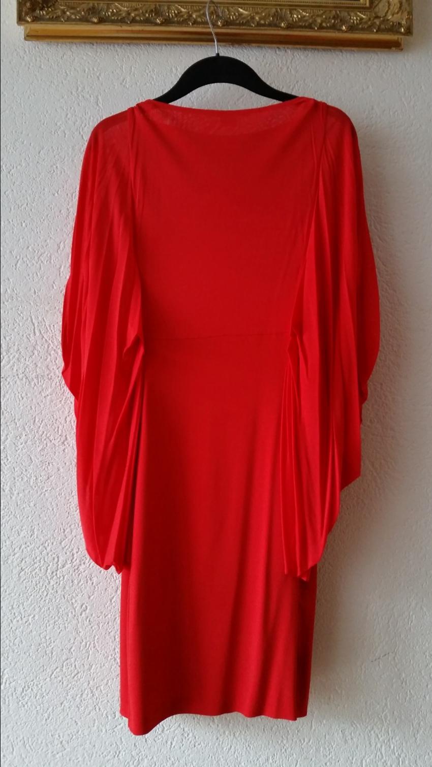 Antonio Berardi red cady dress