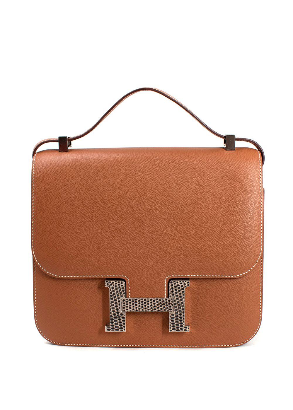 Hermès Constance 24 in Gold Madame Leather with Palladium Lizard Hardware