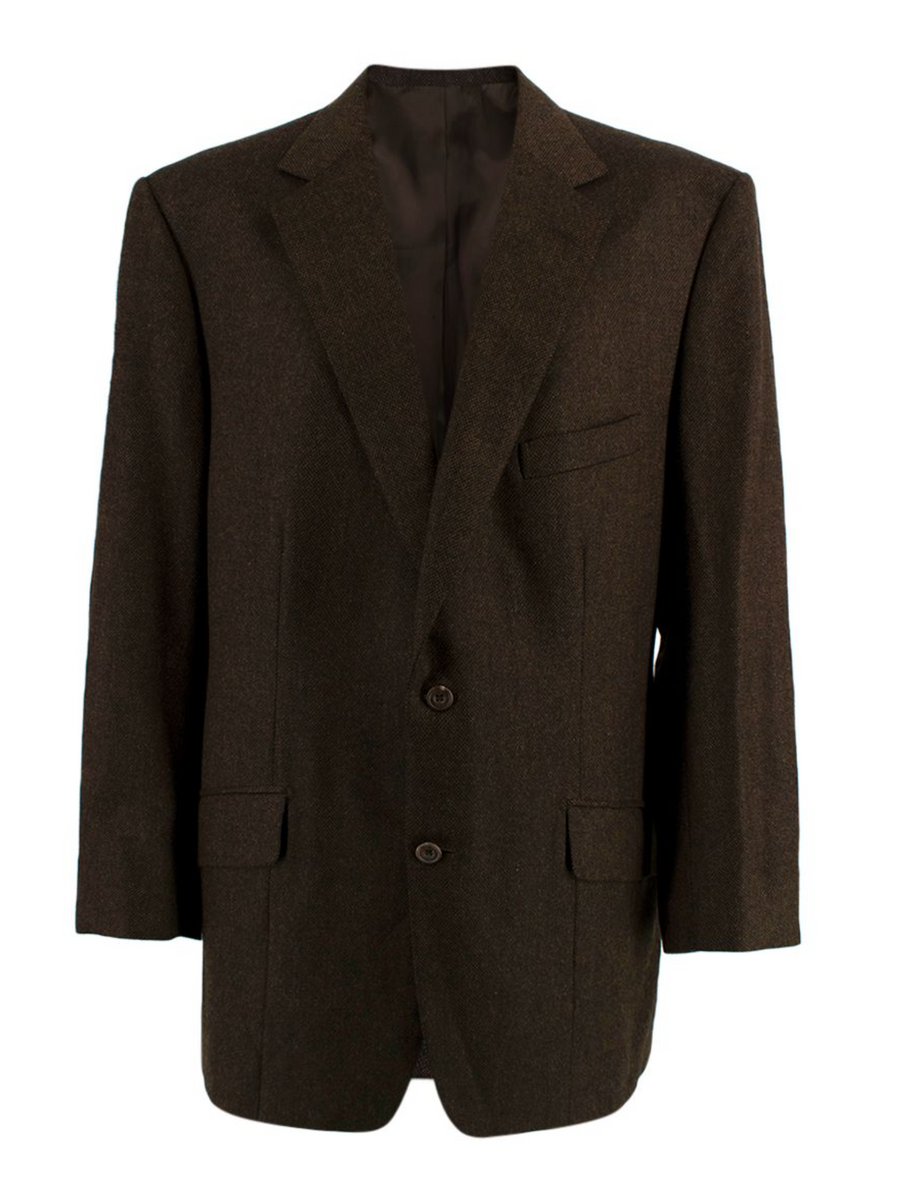 Kilgour Bespoke Tailored Brown Wool Blazer