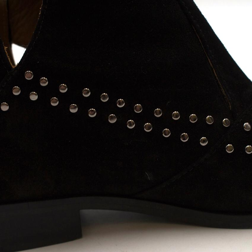 Thakoon Addition Black Suede Studded Fiona2 Boots