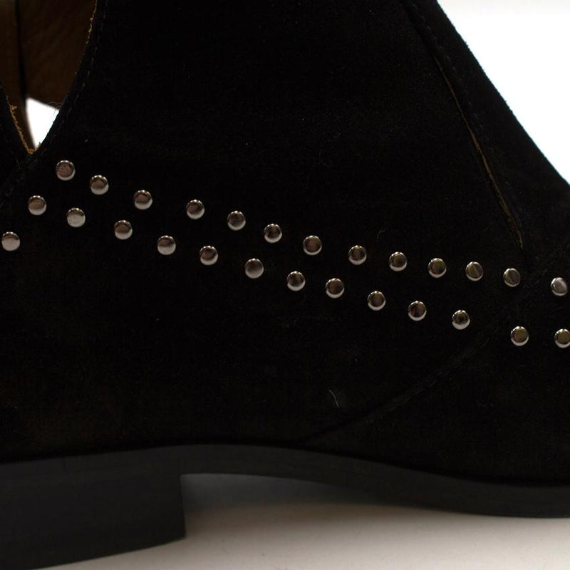 Thakoon Addition Black Suede Studded Fiona2 Boots
