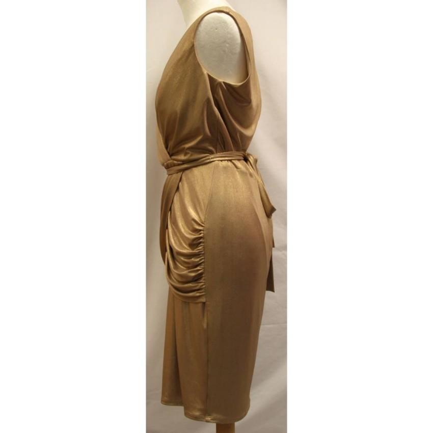 Alice by Temperley Metallic Draped Mini Dress