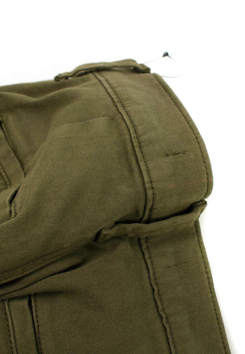 J Brand Khaki Arkin  Ankle Zip Trousers