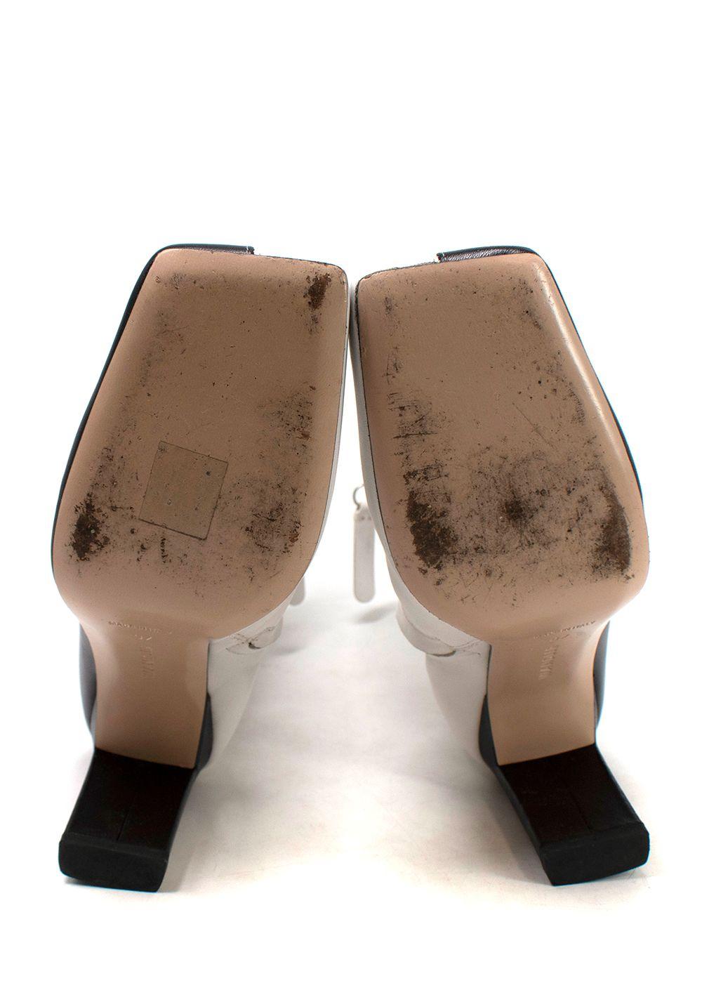 Wandler Two Tone Black and White Ankle Boots