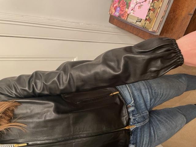 Gucci Black Belted Leather Jacket