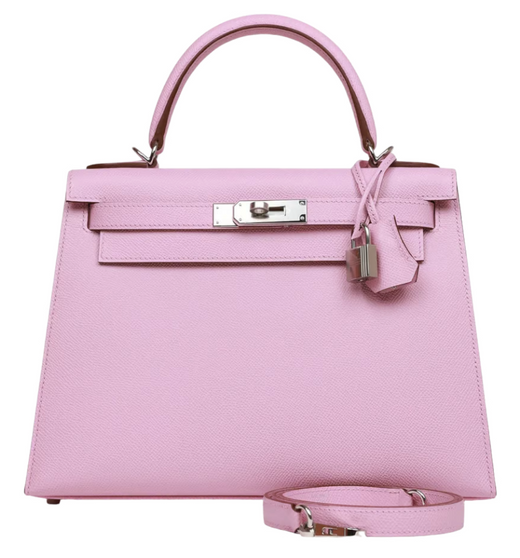Hermès Kelly 28 Epsom Sellier Mauve Sylvestre