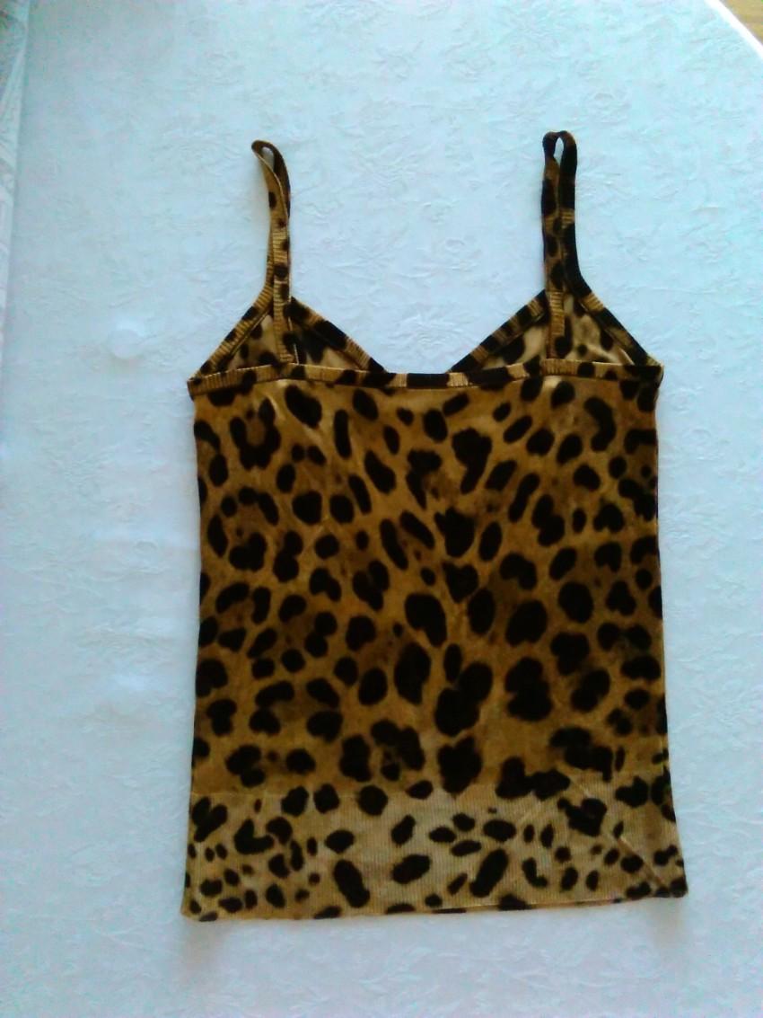 Dolce & Gabbana Leopard Print Silk Tank Top