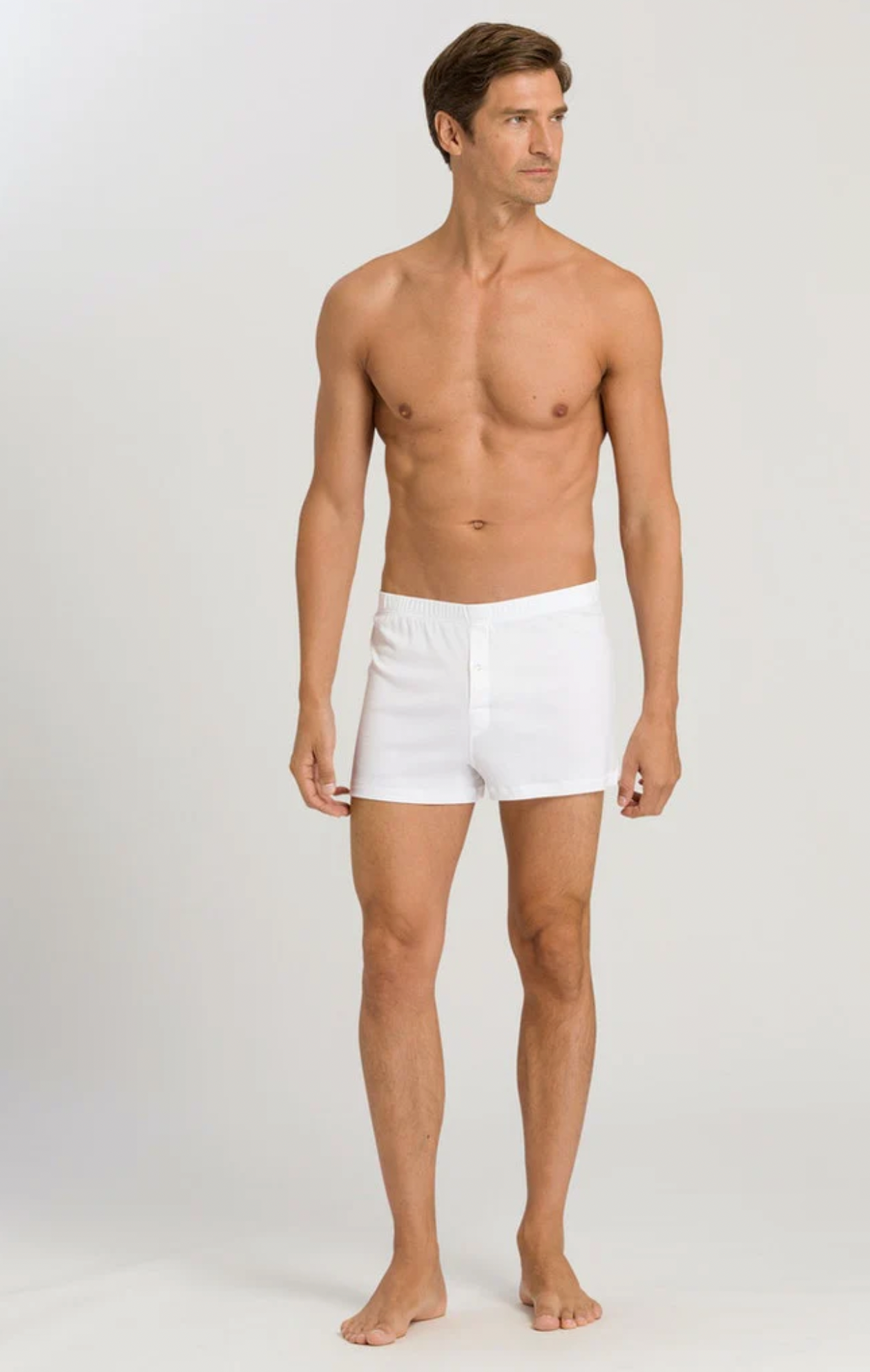Hanro White Sea Island Boxer Shorts