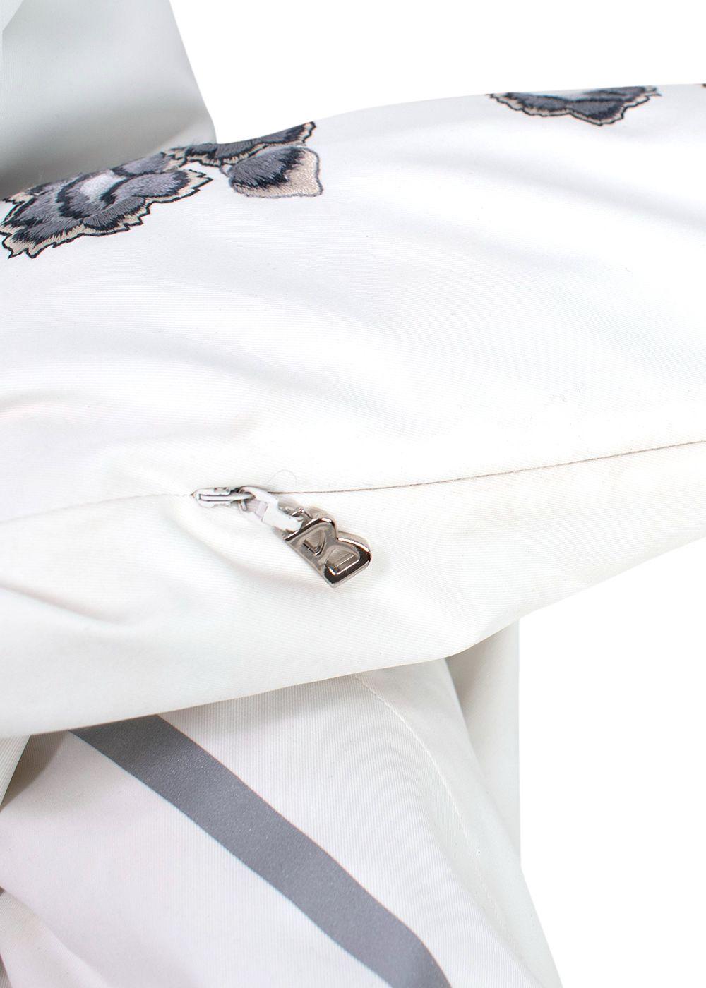 Bogner White Embroidered Ski Jacket