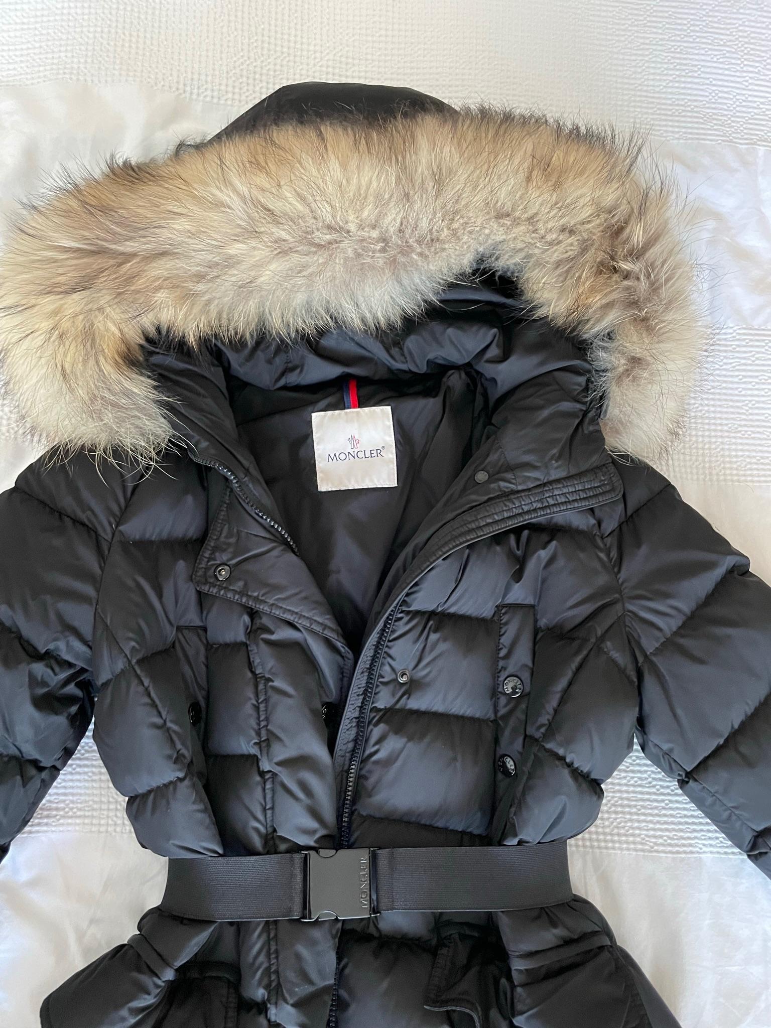 Moncler Black Down Puffer Coat