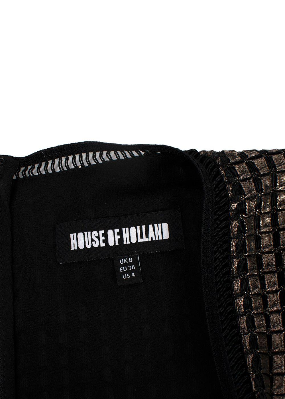 House of Holland Tricolour Mosaic Dress