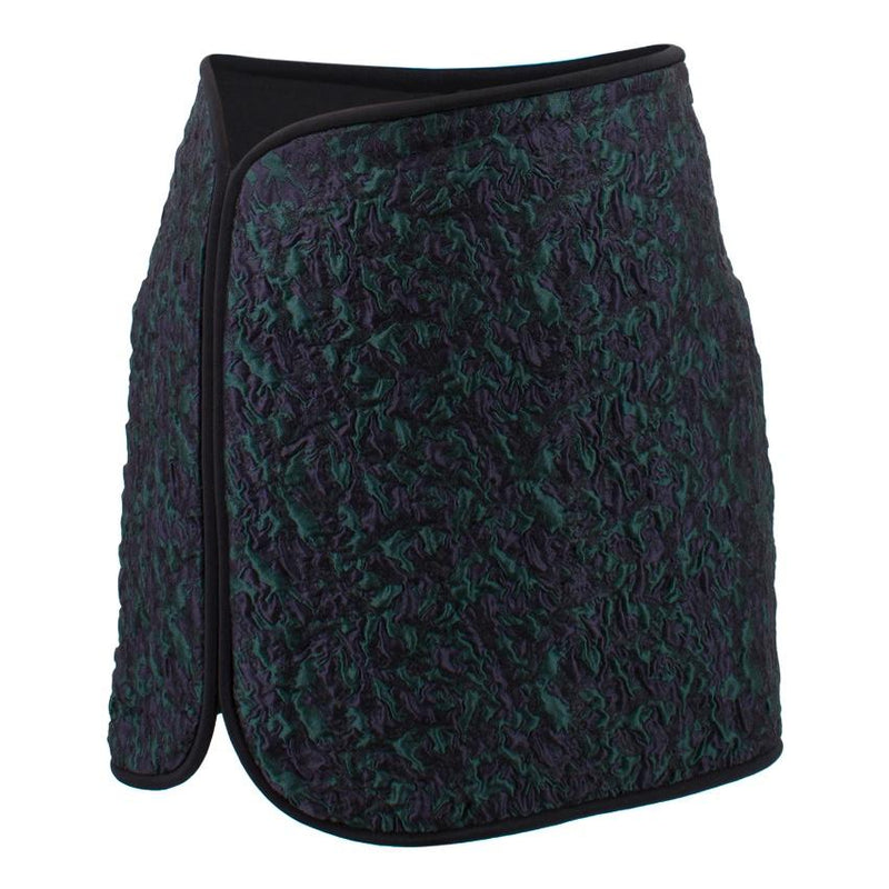 Phillip Lim Green and Navy Textured Skirt