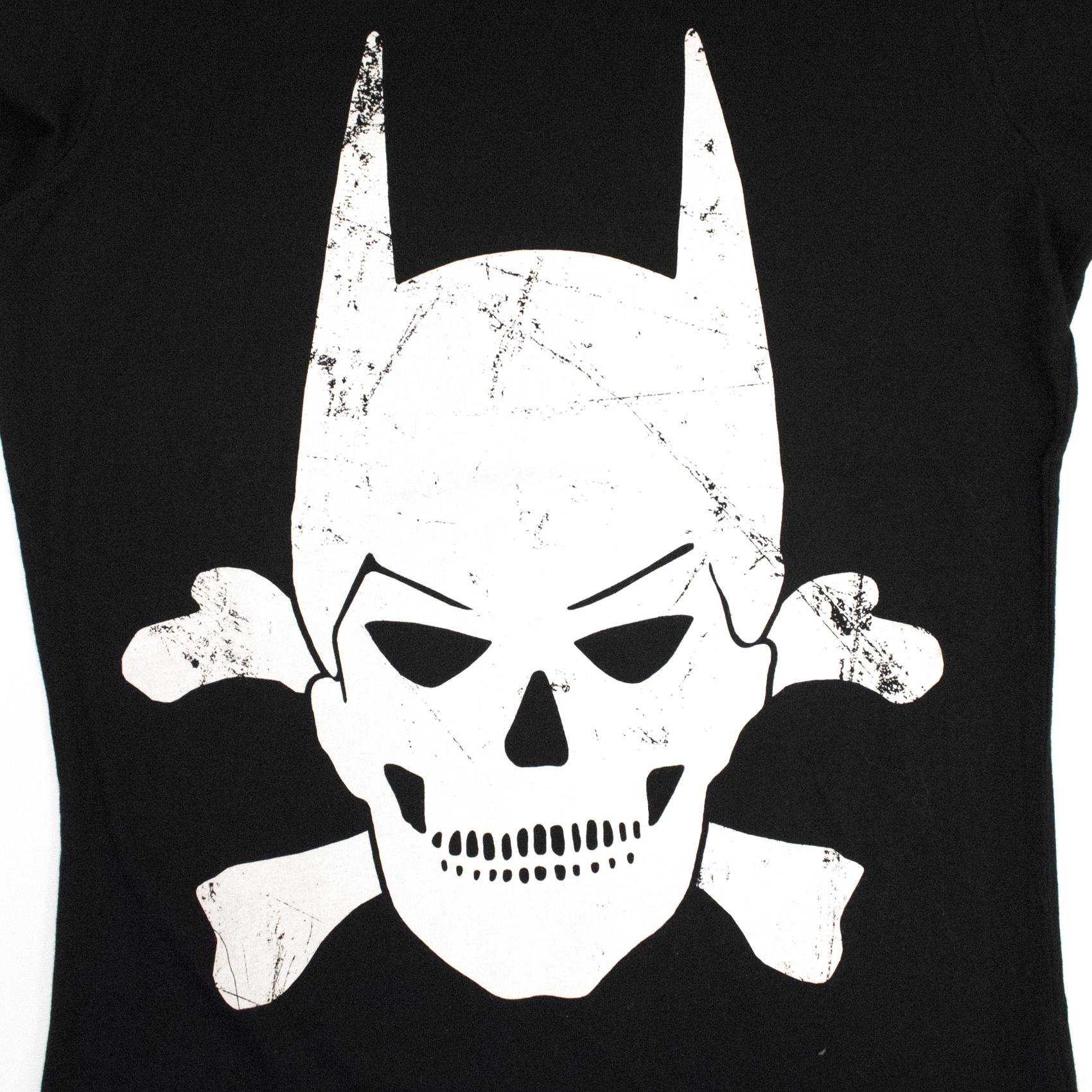 Black Bat Skull T Shirt
