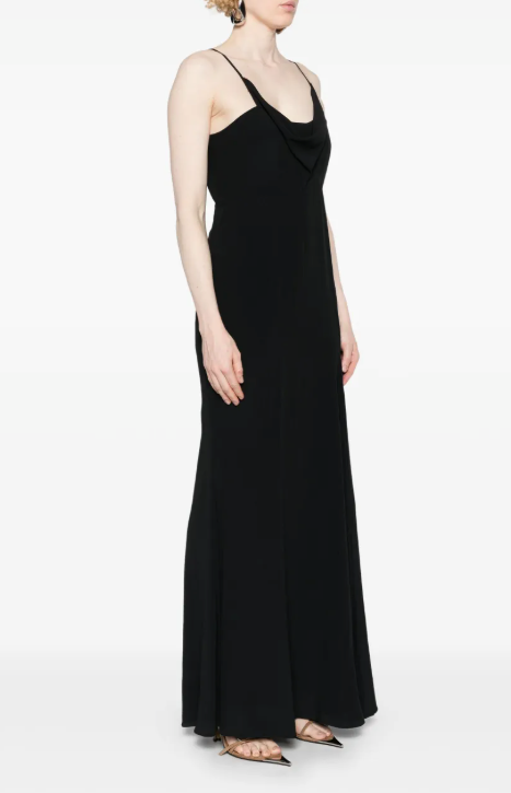 Isabel Marant Kapri Cowl-Neck Crepe Maxi Dress
