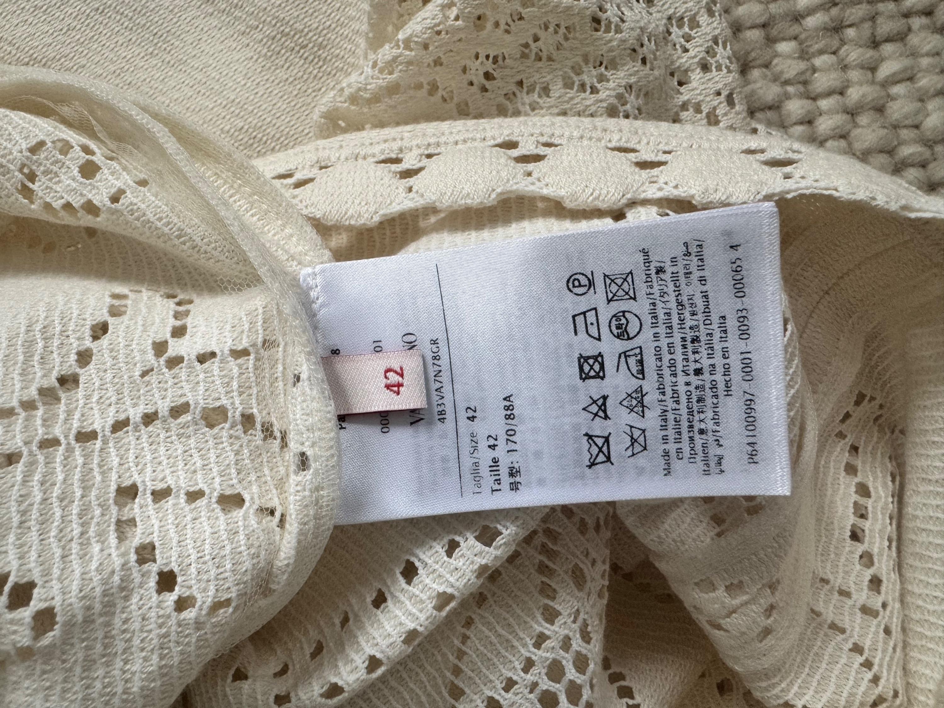 Valentino Beige Floral Cover Up Dress