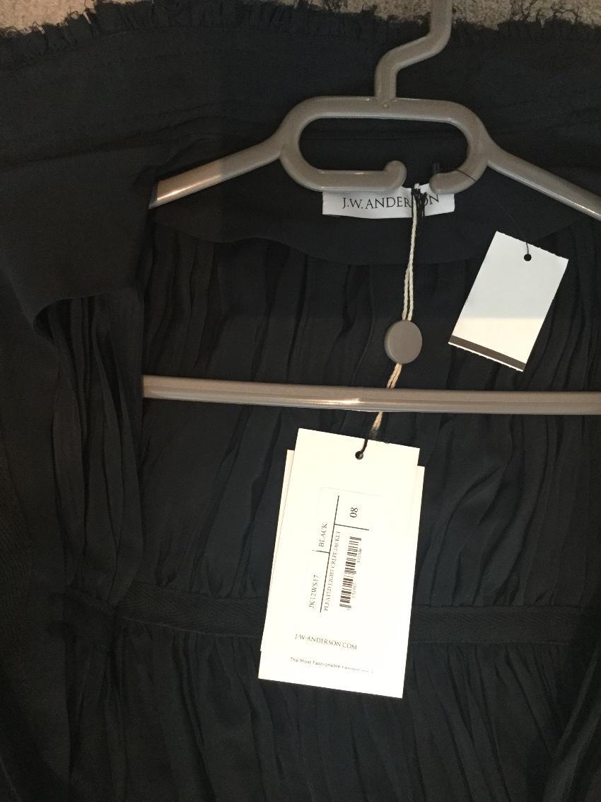 J. W Anderson Frayed Ruched Crepe De Chine Jacket