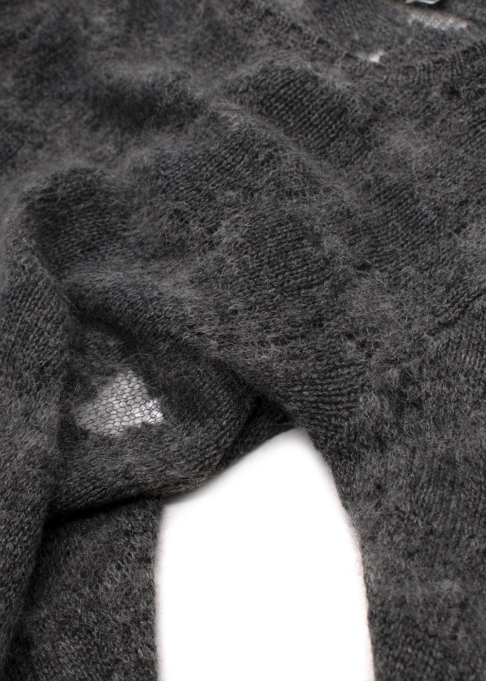 Christian Dior Cashmere/Alpaca Grey Knit Jumper