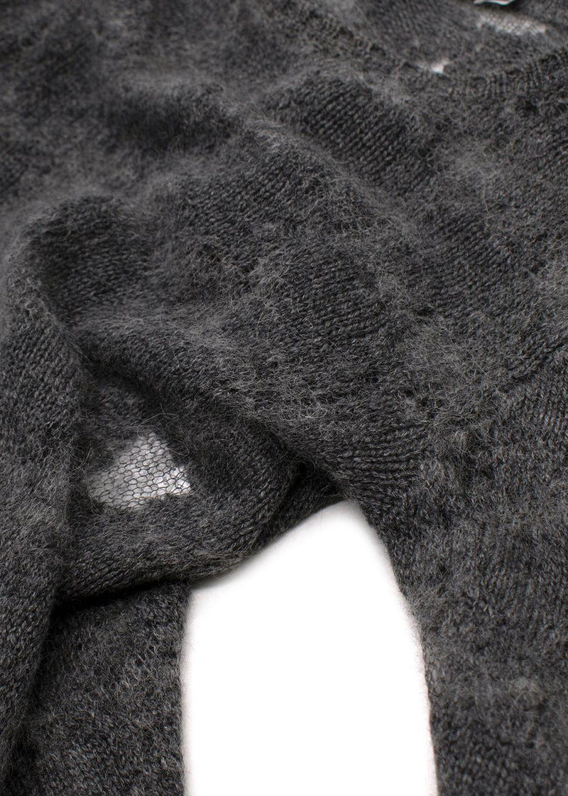 Christian Dior Cashmere/Alpaca Grey Knit Jumper