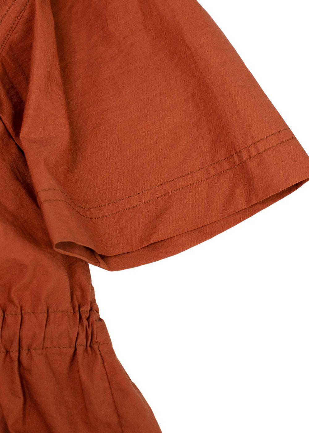Brunello Cucinelli Burnt Orange Playsuit