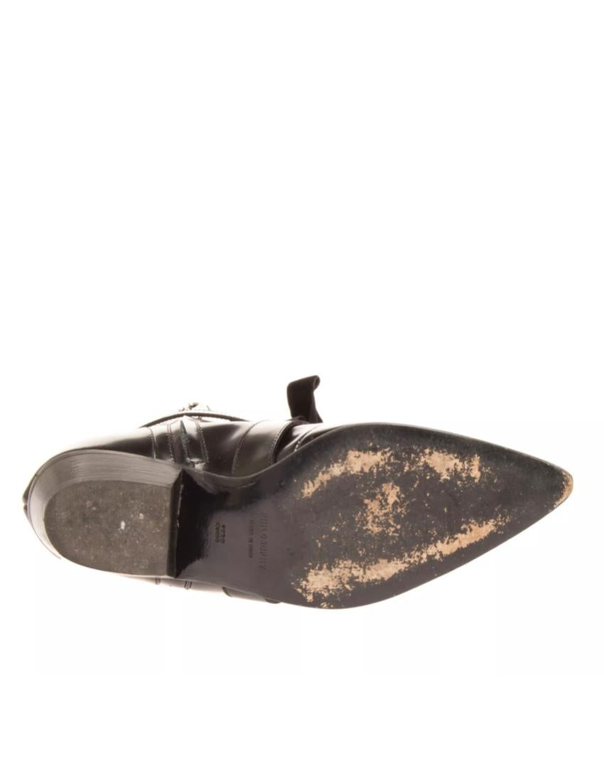 PHILOSOPHY DI LORENZO SERAFINI Black Leather Ankle Boots