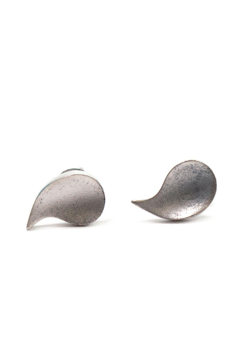 Maison Birks Silver Tear Drop Earrings