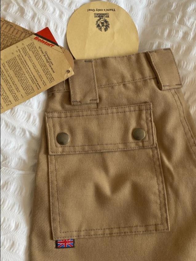 Belstaff beige cotton chino work wear trousers