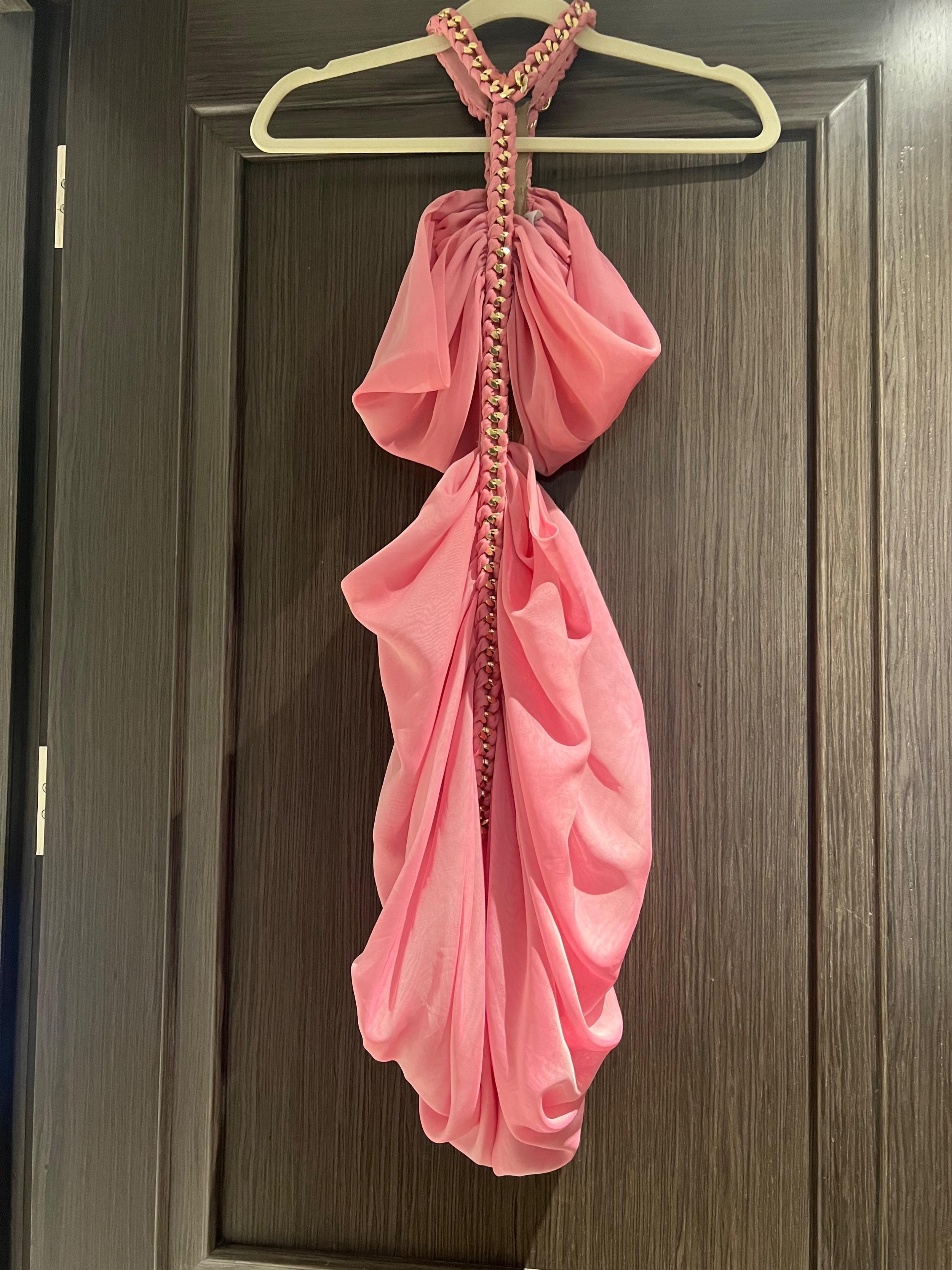 The Doll's House Pink Draped Karlie Mini Dress