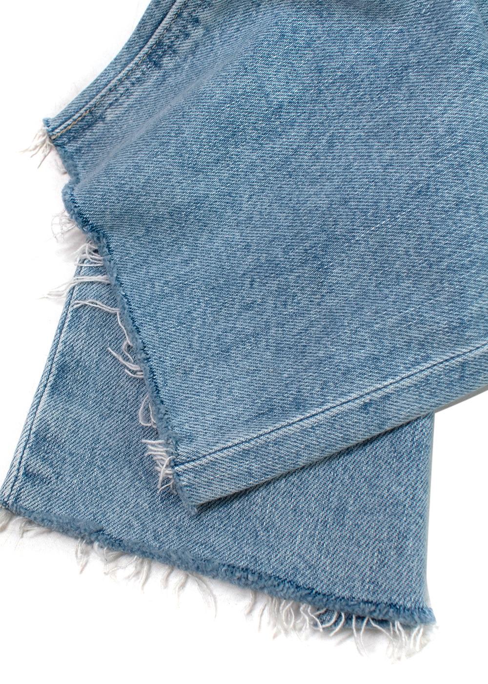 Paige Light Wash Noella Mid-rise Destructed Jeans