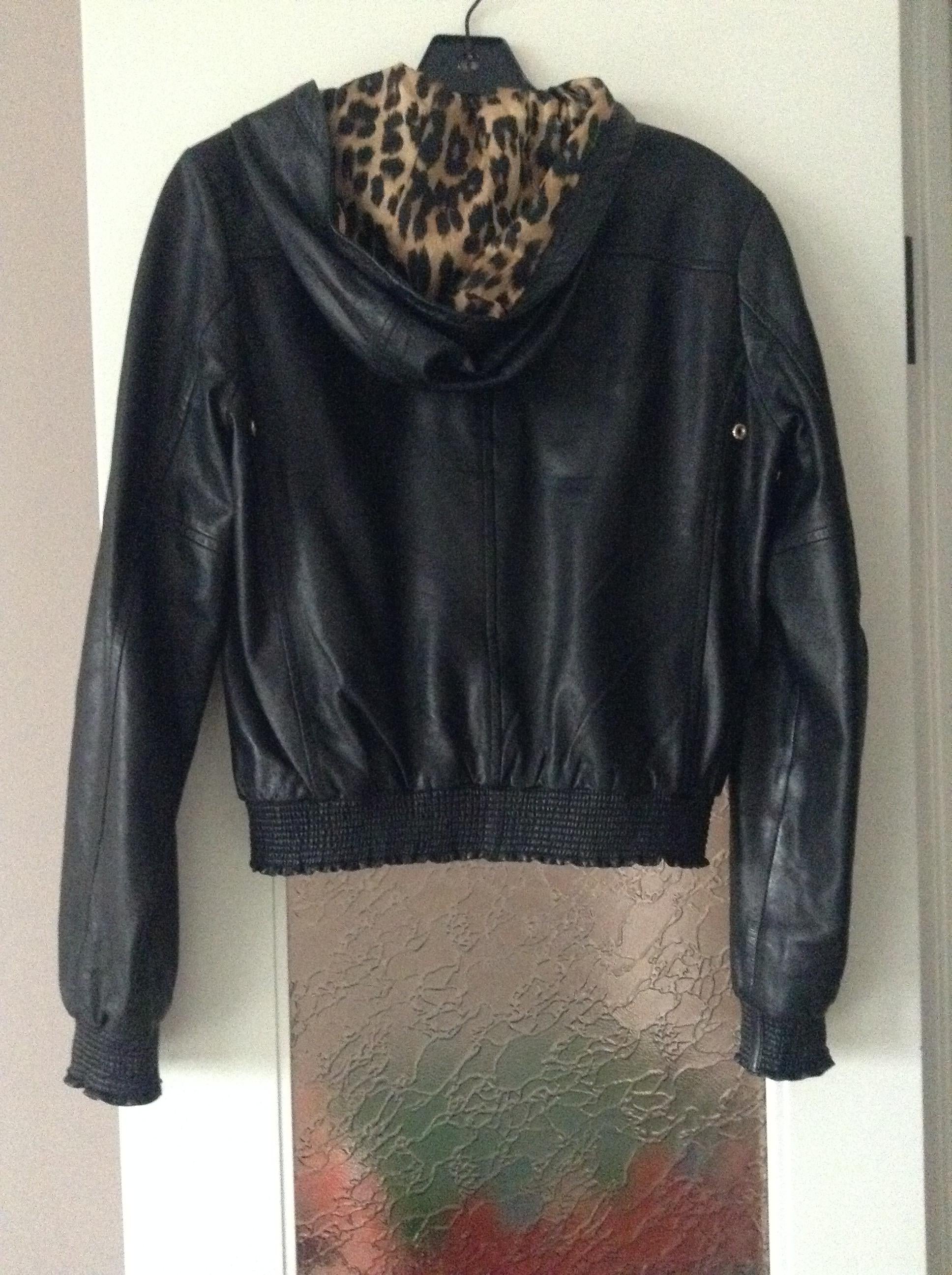 Juicy Couture Leather bomber jacket