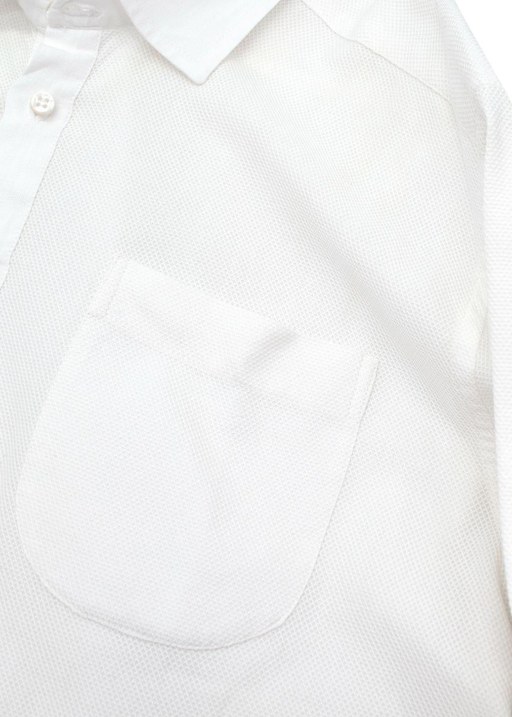 Tailormade White Cotton Polo Shirt