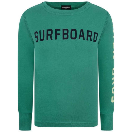 Dsquared2 Boys Green Long Sleeve Top