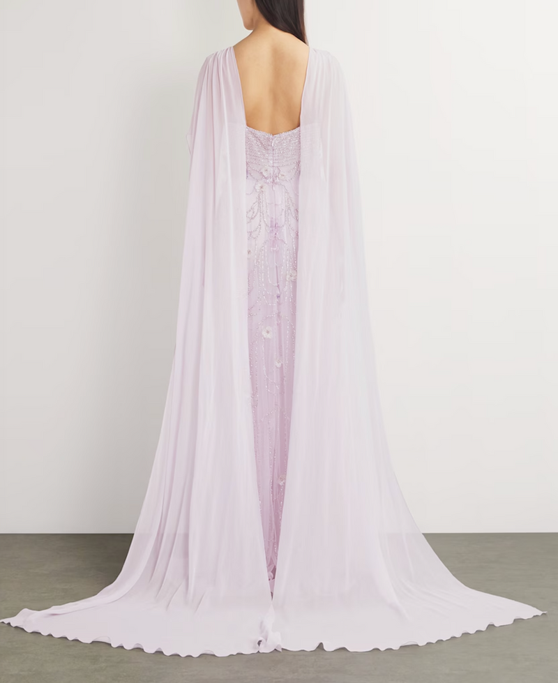Georges Hobeika Embellished Floral Gown