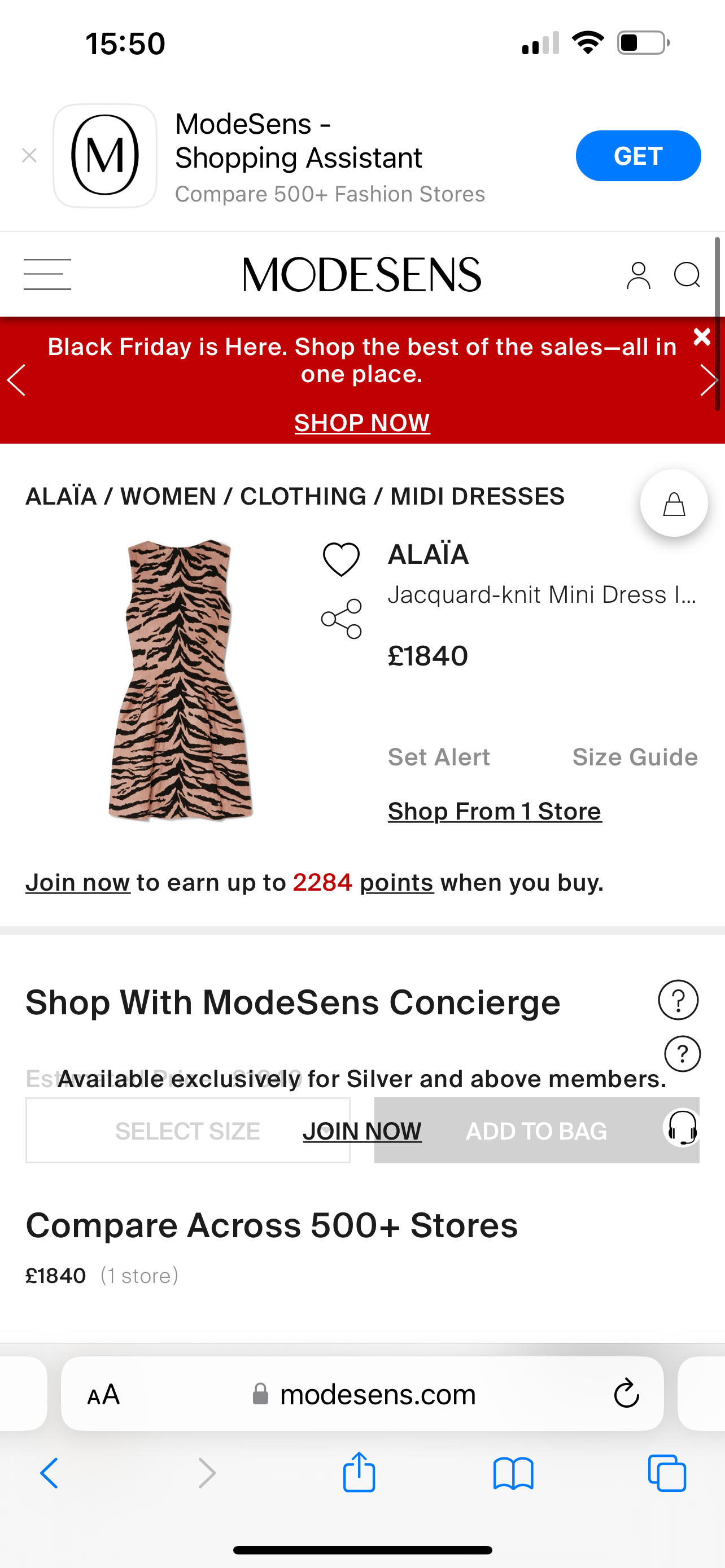 tiger print intarsia knit skater dress