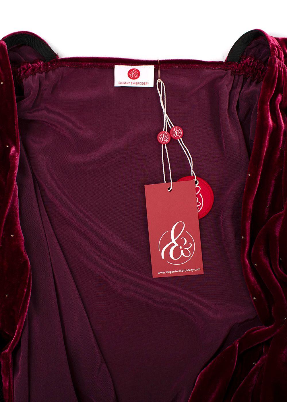 Elegant Embroidery Emebellished Kaftan Dress