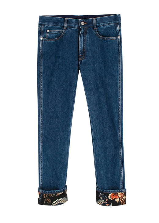 Stella McCartney Embroidered Hem Boyfriend Jeans