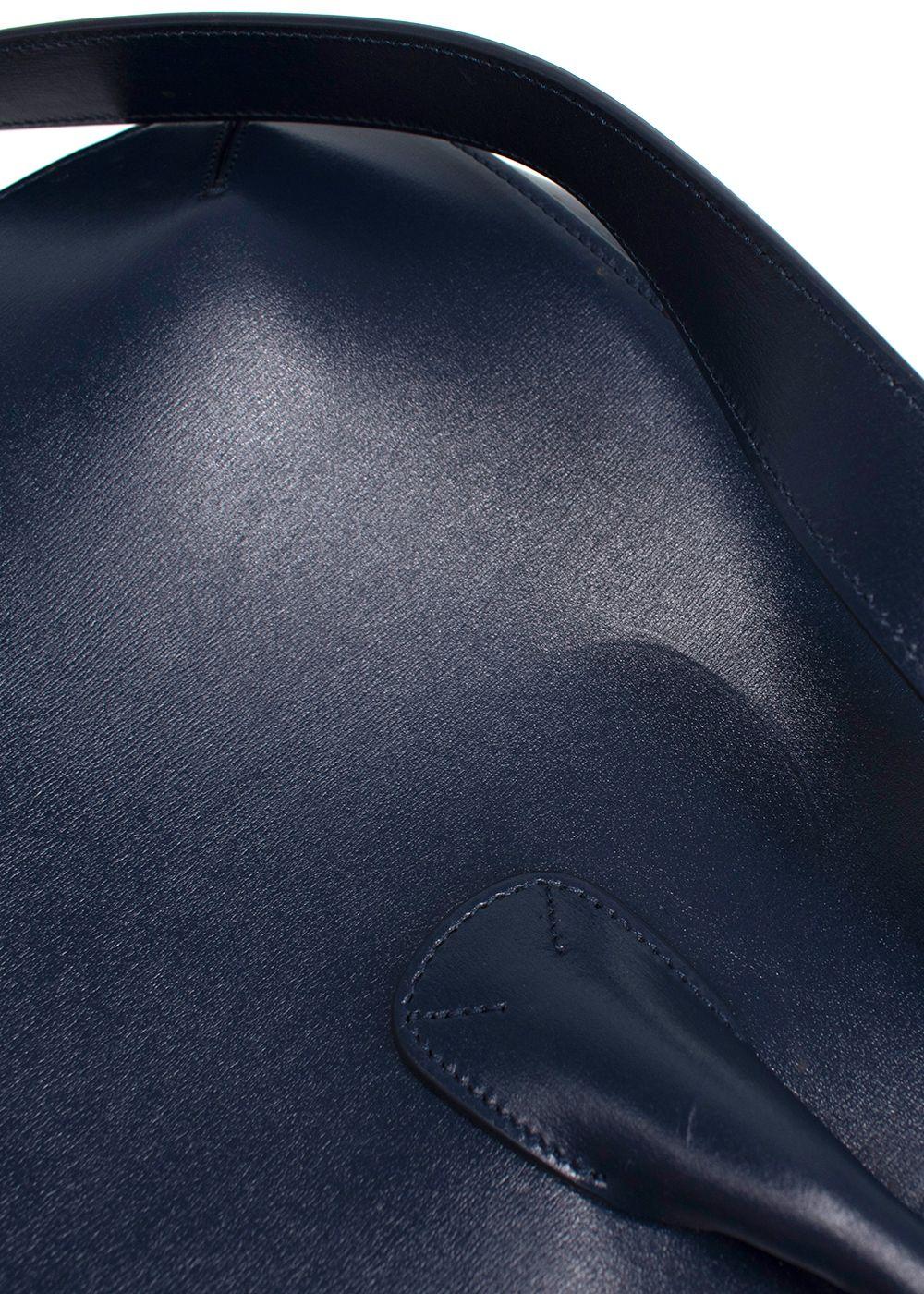 Giorgio Armani Blue Palmellato Leather Large La Prima tote bag
