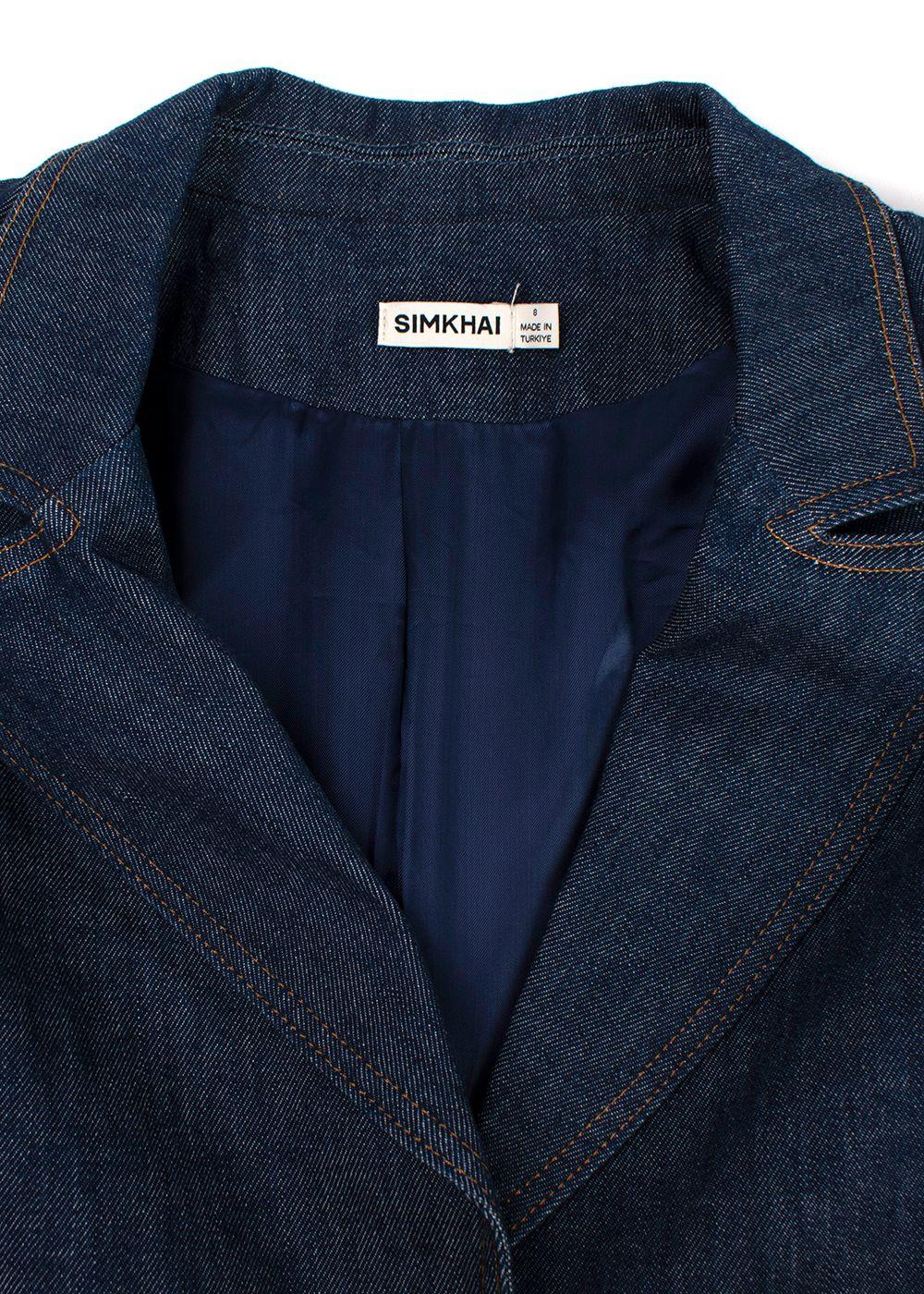 Johnathan Simkhai Blue Denim Jasper Blazer