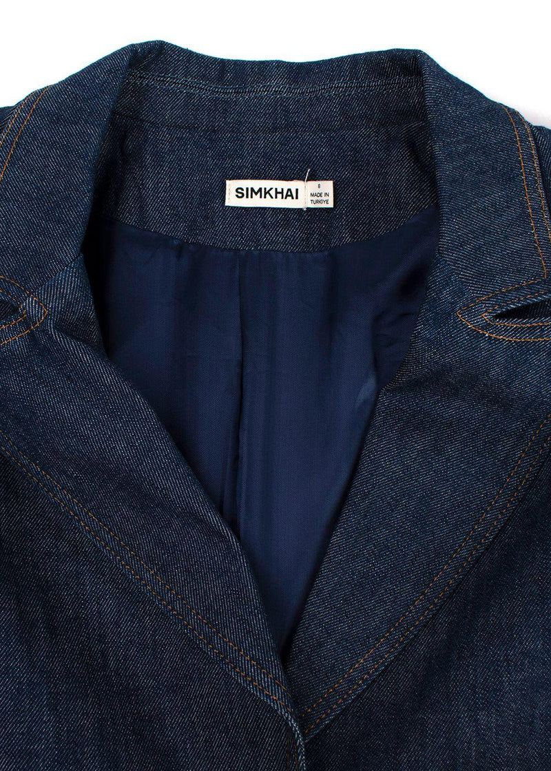 Johnathan Simkhai Blue Denim Jasper Blazer