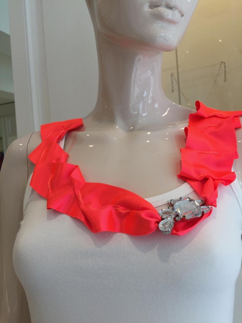 Blumarine Ribbon Vest Top